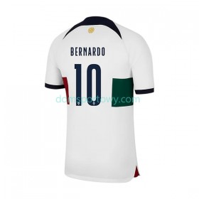 Koszulka Portugalia Bernardo 10 Wyjazdowe Koszulki Piłkarskie World Cup 2022 Krótki Rękaw